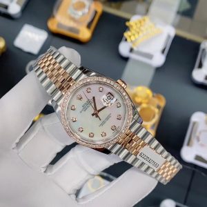 Alternative view of Guest Book Custom 18K Gold-Plated Rose Diamond Ring Diary