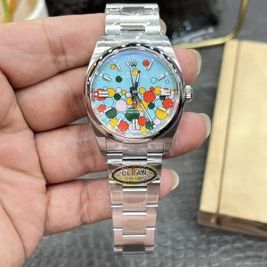 Rolex Oyster Perpetual Series / 36mm Bubble Lens / Fitted with Shanghai Movement Modified to Dandong 3230 Gapless Automatic Mechanical