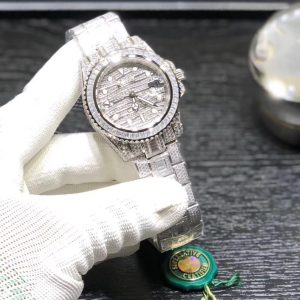 The ultimate luxury timepiece: Rolex full-diamond watch