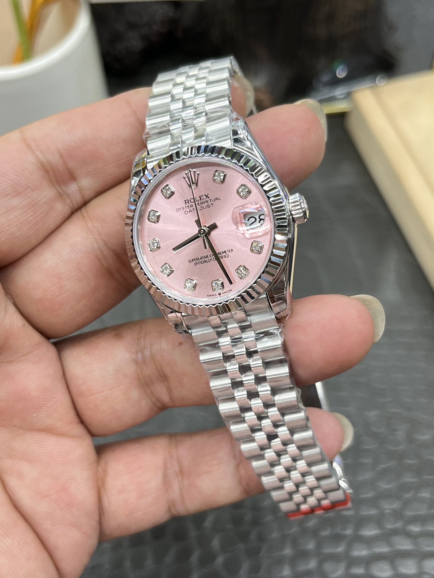 GS Rolex Datejust Series / 31mm Pink Diamond Dial / Powered by Hangzhou Cal.2236 Automatic Mechanical Movement - Image 5