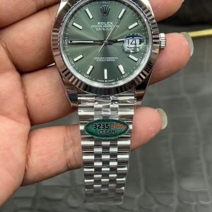 Top-tier Rolex Datejust/41mm Green Datejust/Dandong 3235 Integrated Automatic Mechanical
