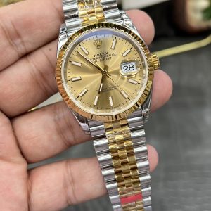 Alternative view of Vs Rolex Datejust Series / 36mm Two-Tone Datejust / Powered by Dandong 3235 Automatic Mechanical Movement