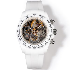 TW Factory ROLEX Cosmograph Daytona Series Custom Edition. This timepiece is not only lightweight to wear but also boasts a robust exterior. Each watch features uniquely crafted materials. 【Case】 The 40x12.4mm dimensions perfectly match the original. TW Factory masterfully captures Rolex's distinctive elegance. Exclusively in the market, the entire case is meticulously hand-finished with chamfered and polished edges, delivering exceptional texture.【Bracelet Clasp】Features an imported rubber strap for breathable comfort and supple texture. 【Movement】Equipped with the latest precise and mature 4802 movement, delivering powerful functionality at unbeatable value!!!