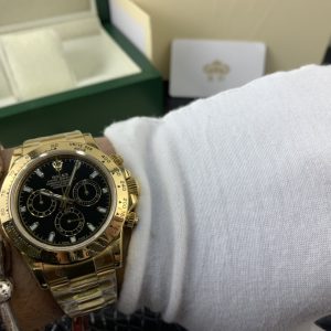 Royal Authentic  Rolex Daytona Series Black Gold Men's Watch