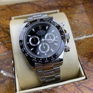 Alternative view of Royal Authentic  Rolex Daytona Series Black Daytona Men's Chronograph Watch