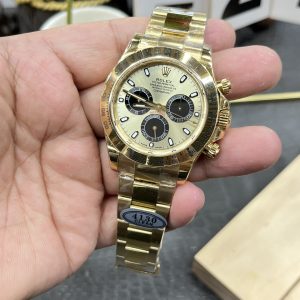 Alternative view of Replica Rolex Daytona Series / 40mm Solid Gold Daytona Shanghai 4130 Modified Dandong 4130 Automatic Chronograph Mechanical Movement