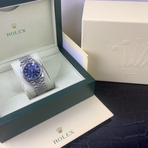 Alternative view of Royal Authentic  Rolex Datejust 41mm Men's Watch with Deep Blue Dial