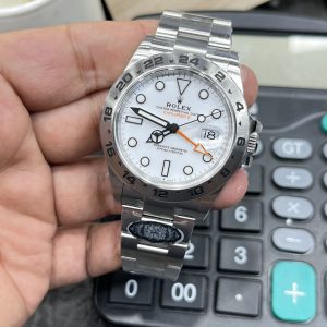 Alternative view of Rolex Explorer II/42mm/Shanghai movement modified to Dandong 3285 automatic mechanical