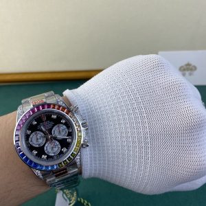 🧧Open for business during Spring Festival! In-stock items ship instantly 🐯 SF Express delivers to your door! Royal Authentic Photos: Rolex Daytona Series White Gold Rainbow Dial Open for business during the holiday season! Royal's New Year's Greeting piece—come check it out!