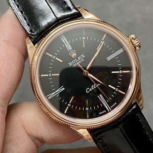 Alternative view of Rolex Cellini Black Gold Dial 39mm