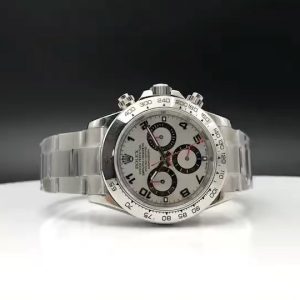 All-Silver Rolex Daytona Chronograph Men's Watch