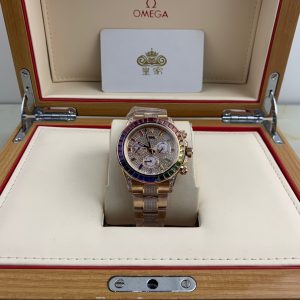Alternative view of Royal Authentic  Rolex Daytona Series Color Diamond Men's Watch