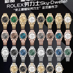 AR+ Factory Sky-Dweller 200g Weighted Edition Rolex Sky-Dweller 200g Weighted Version. One Watch, Three Straps Case Dimensions: 42mm × 14.5mm Bezel: Features Rolex Ring Command triangular grooves; rotating bezel adjusts month functionScratch-resistant sapphire crystal with anti-reflective coating and convex magnified date window. Bracelet: 316L Oysterlink triplet and quintet links with Oysterlock clasp featuring 5mm Easylink extension system. Dial: Enamel-finished sunray pattern with red dot at 12 o'clock for month display. Movement: Powered by the self-winding mechanical 9002 movement AR+ Factory delivers the most diverse and enriching Explorer II wearing experience.