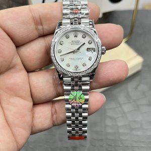 A+ Rolex Datejust Series / 31mm Mother-of-Pearl Dial with Diamond Bezel / Seagull 2824 Automatic Mechanical Movement