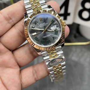 Alternative view of CVS Rolex Datejust/41mm Two-Tone Green Dial/Shanghai-modified Dandong 3235 Integrated Automatic Movement