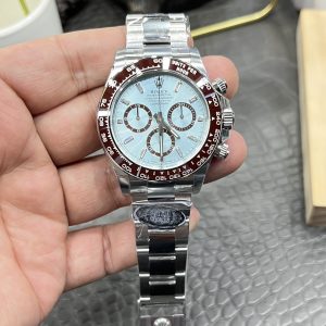 Rolex Daytona Series Ice Blue Dial/40mm with Moissanite Dial/Seagull 4131 Modified Dandong Automatic Mechanical Skeleton Movement