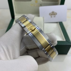 Alternative view of Royal Authentic  Rolex Two-Tone Black Submariner Men's Watch