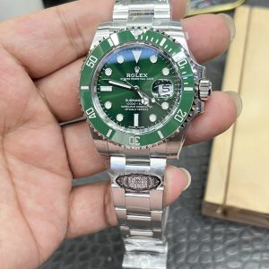 Alternative view of Rolex Submariner "Green Ghost" / 40mm Submariner "Green Sub" / Shanghai Movement Modified to Dandong 3135 Automatic Mechanical