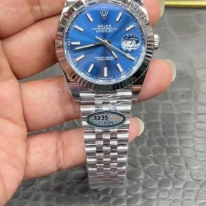 Rolex Datejust Series / 41mm Blue Datejust / Shanghai 3235 Modified Dandong Automatic Mechanical Movement