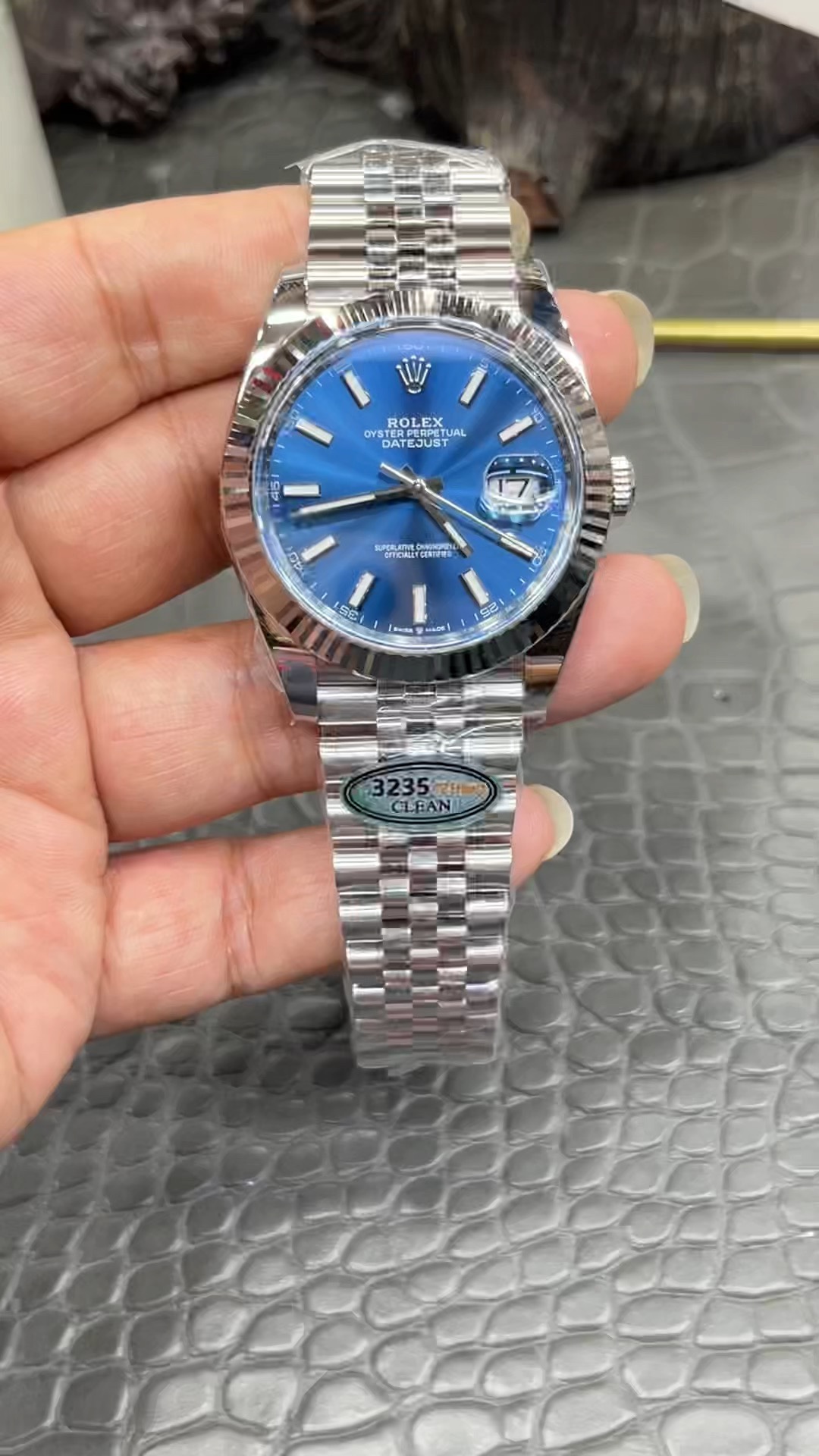 Rolex Datejust Series / 41mm Blue Datejust / Shanghai 3235 Modified Dandong Automatic Mechanical Movement