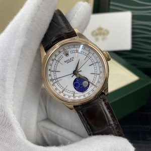 Alternative view of Royal Authentic Photos: Rolex Cellini Full Moon Meteorite Moon Phase 39mm