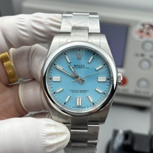 Rolex Oyster Perpetual Series Tiffany Blue Dial/41mm/3230 Movement