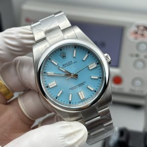 Alternative view of Rolex Oyster Perpetual Series Tiffany Blue Dial/41mm/3230 Movement