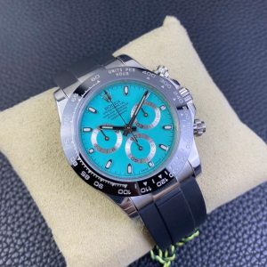 Alternative view of Exclusive Quality 904 Version Top-Tier Replica: ROLEX Daytona Chronograph 904L Stainless Steel Screw-Down Crown and Pushers Features 4130 Automatic Mechanical Chronograph Movement Highly Efficient, Precise, and Stable Case Diameter: 40mm Thickness: 13.4mm For Tiffany Blue, Please Verify Exclusive Quality