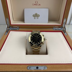 Alternative view of Royal Authentic  Rolex Daytona Series Men's Black and Gold Watch