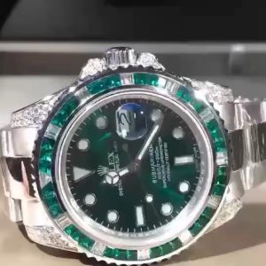 Rolex Green Diamond Submariner—stunning and incredibly high-quality.