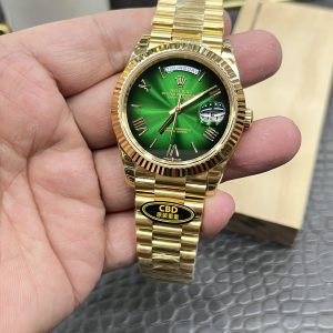 Alternative view of CBD Rolex Day-Date / 40mm Casino Green Dial / Seagull 3255 Automatic Mechanical Movement / Super Weighted 210g