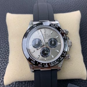 Rolex Daytona Gray Dial Rubber Strap Edition Thickness: 12.4mm Single-stage time adjustment with no dead zone Unbeatable