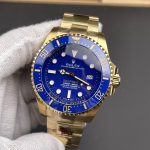 Rolex Solid Gold Blue Submariner / 44mm /