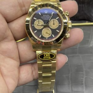 CBD Rolex Daytona Series / Solid Gold Little Monster / 40mm x 12.4mm / Dandong 4131 Automatic Chronograph Mechanical Movement / Super Weight 229g