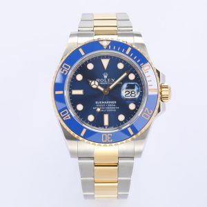 In stock. Rolex Submariner Two-Tone Blue Ghost 2⃣️ with authentic-match ceramic bezel; sapphire crystal glass; 3⃣️ polished hour markers; premium Swiss ice-blue luminescent paint matching Rolex factory luminous; 4⃣️ high-transparency sapphire crystal; 5⃣️ top-tier craftsmanship—each bracelet link perfectly aligned with lugs for ultimate wrist comfort;6⃣️ 18K gold ceramic bezel