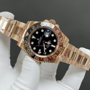Alternative view of Rolex GMT-Master II Full Rose Gold Bezel 40mm 3186 Movement Top-Grade Quality