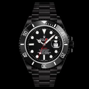 Alternative view of Rolex BLAKEN Edition Dark Red Submariner Customization Family Collection Latest Upgrade: DLC Diamond-Like Carbon Coating Technology Darker, Harder, More Scratch-Resistant All-Black Stainless Steel! Delivers a Visual Impact! The Dominant Chronograph Dial Exudes Sci-Fi Aesthetics