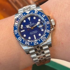 Rolex GMT-Master II, three-bezel with full blue dial—2023 latest revised edition🙈 Available with either 3186 or 3285 movement for your selection!