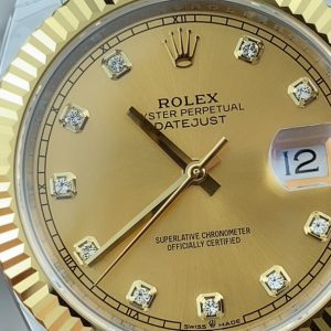 Alternative view of Rolex Datejust Two-Tone Diamond-Set