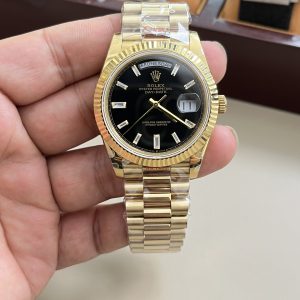 GM Rolex Day-Date / 40mm Black Ice Sugar V3 Edition / Seagull 2836 Movement / Weight: 177.7 grams