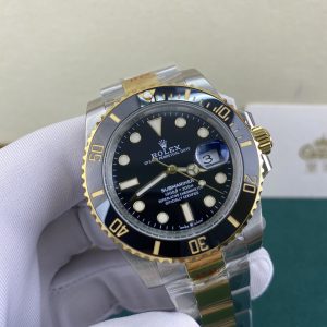 Alternative view of Royal Authentic Rolex Submariner Two-Tone Black Submariner