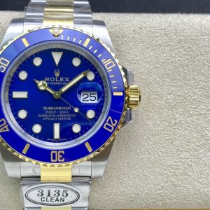 Factory C Rolex 116613 Two-Tone Black/Blue Submariner CLEAN Factory Genuine Clean V4 Latest Version Bezel, Hand-Polished 3D Hands/No Need to Replace Substitute Hands.Black/Green & Steel Submariner models retain AR steel bracelets. Clean two-tone bracelet/AR steel bracelet (exclusive three-piece link design + seamless steel sides). Clean premium replica green dial. Clean proprietary blue dial. Entirely 904L steel construction.(Genuine 18K vacuum plating, free replacement for discoloration) Five models released this time: 116610 (Black/Green) All-Steel Submariner 114060 (Black) Submariner No Date 116613 (Black/Blue) Two-Tone Submariner Current movements available: 3135, 2836 (shipment timing TBD) Perhaps what you gain far exceeds your expectations...Stay tuned. C Factory stands with you in pursuit of excellence.