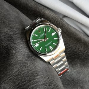 Alternative view of EW Recommendation: Rolex Oyster Perpetual Series M124300-0005 Watch, Green Dial, 3230 Automatic Mechanical Movement, 41mm.