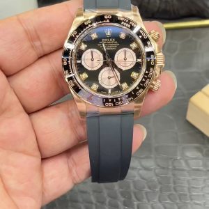 Rolex Daytona Series / 40mm Rose Gold Diamond Dial / Powered by Shanghai 4131 Automatic Mechanical Chronograph Movement