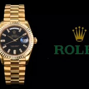 New Rolex (118238) Day-Date Series 🎮LT1 Log Series 2⃣️ Identical to original thickness 11.7mm: 36mm case diameter;3⃣️ Tang瓷 black ice sugar dial material, set with ice sugar diamond hour markers, three-dimensional window identical to Rolex original factory; 4⃣️ Super 904 steel material; Sapphire crystal; 🎮5⃣️ Top-tier craftsmanship, each bracelet link perfectly aligned with lugs for ultimate wrist comfort; Important‼️ Note (dial texture variations naturally occur)