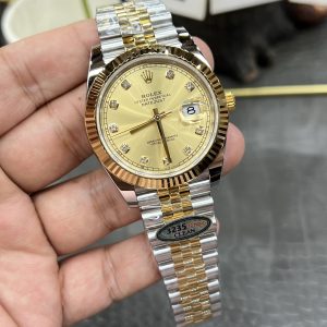 Alternative view of CVS Rolex Datejust / 41mm Two-Tone Diamond Dial / Shanghai-Modified Dandong 3235 Integrated Automatic Mechanical Movement