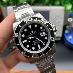 Alternative view of Rolex Submariner Black 3135 Movement 40mm Case Diameter Water-Resistant to 100 Meters Ceramic Bezel 904L Stainless Steel Sapphire Crystal Ice Blue Luminous