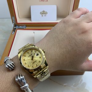 Royal Authentic  Rolex Datejust Full Gold Men's Watch