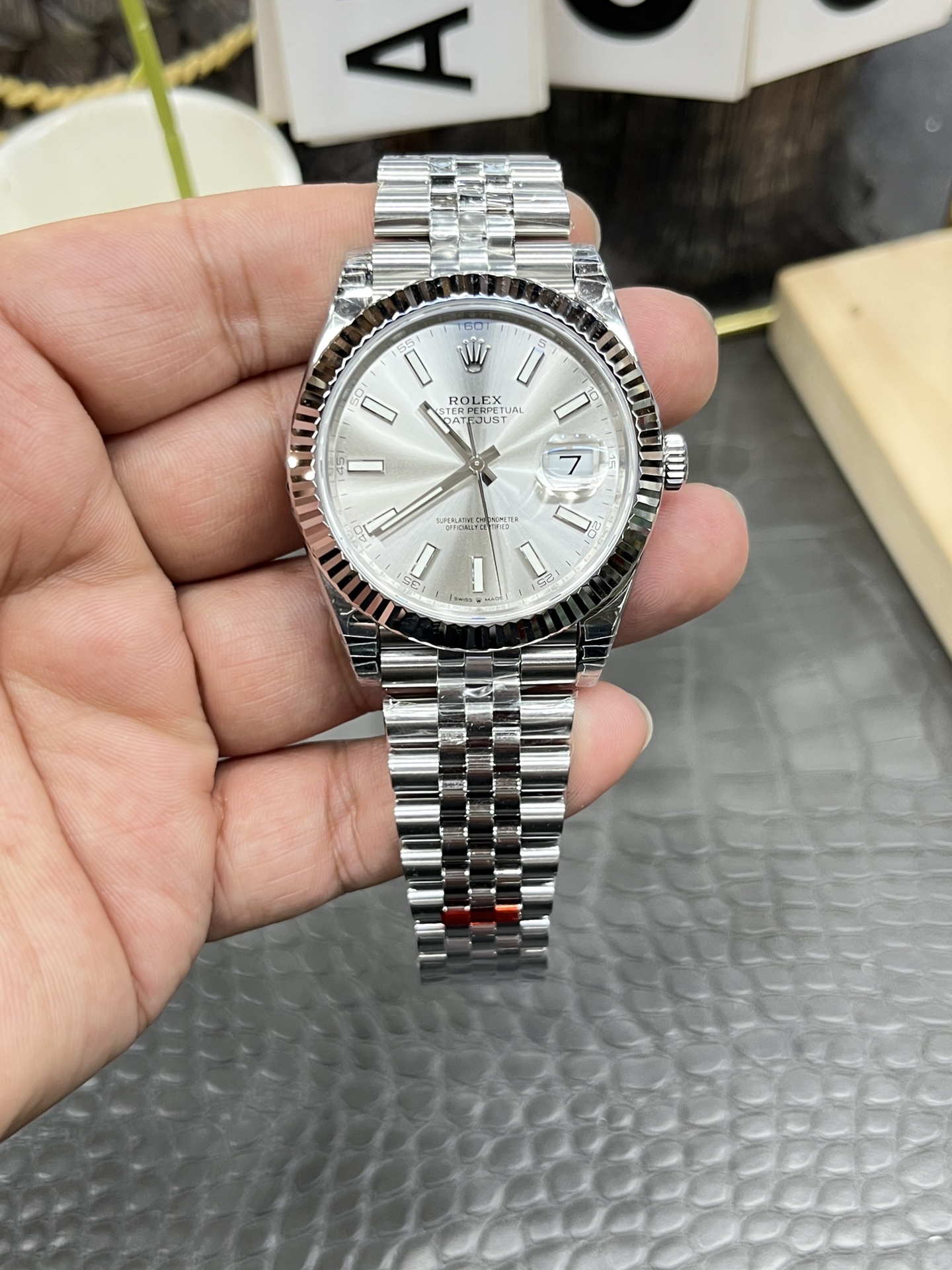 VS Rolex Datejust Series / 41mm Silver Datejust / Dandong 3235 Automatic Mechanical