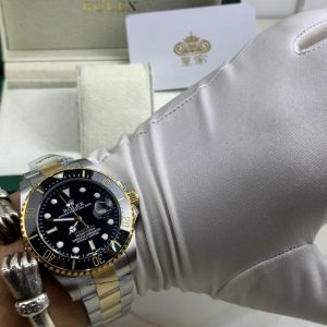 Royal Authentic Footage: Rolex Two-Tone Black Submariner Men's Watch Video Appreciation